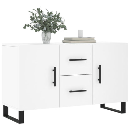 Credenza Bianca 100x36x60 cm in Legno Multistrato - homemem39