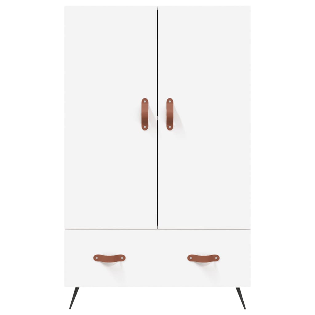 Credenza Bianca 69,5x31x115 cm in Legno Multistrato - homemem39