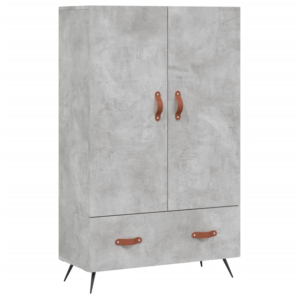 Credenza Grigio Cemento 69,5x31x115 cm in Legno Multistrato - homemem39