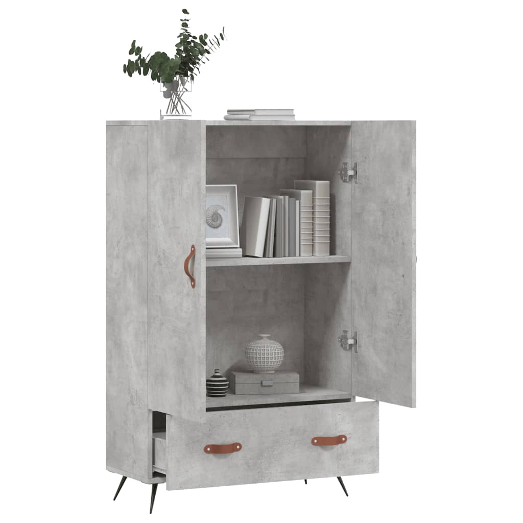 Credenza Grigio Cemento 69,5x31x115 cm in Legno Multistrato - homemem39