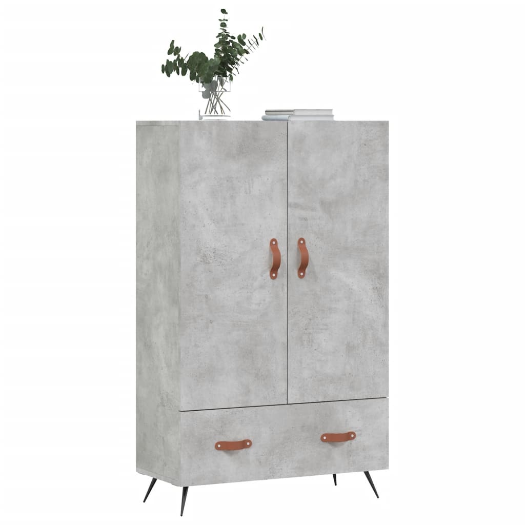 Credenza Grigio Cemento 69,5x31x115 cm in Legno Multistrato - homemem39