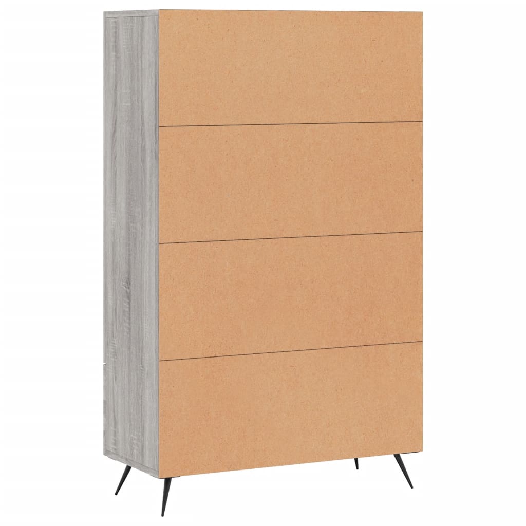 Credenza Grigio Sonoma 69,5x31x115 cm in Legno Multistrato - homemem39