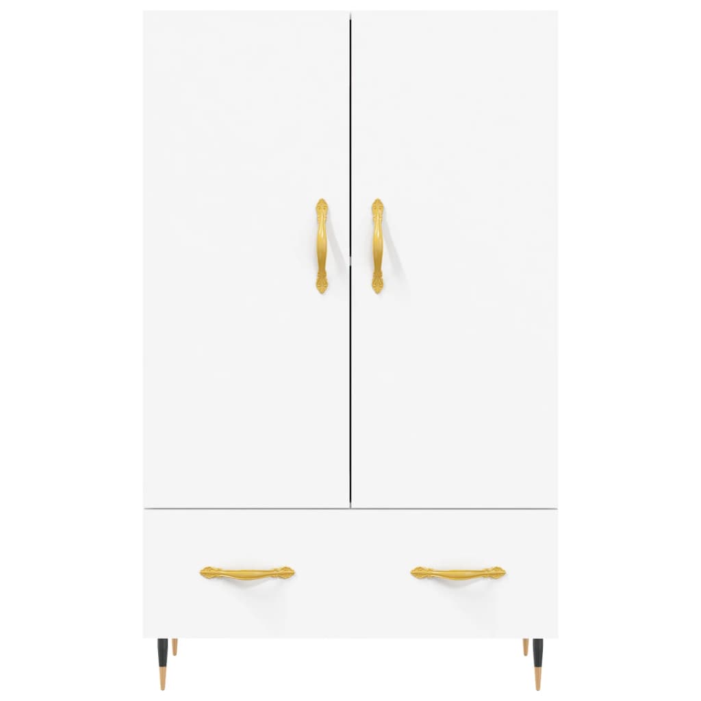 Credenza Bianca 69,5x31x115 cm in Legno Multistrato - homemem39