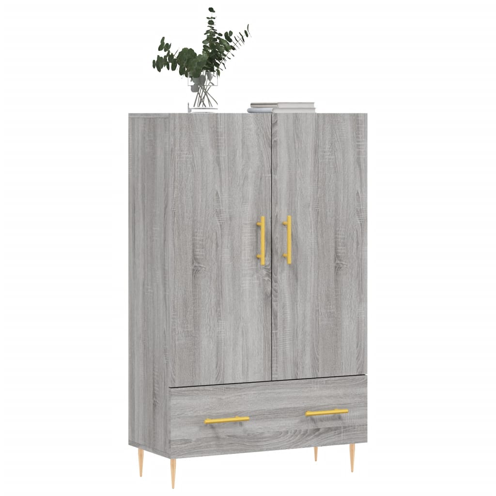 Credenza Grigio Sonoma 69,5x31x115 cm in Legno Multistrato - homemem39