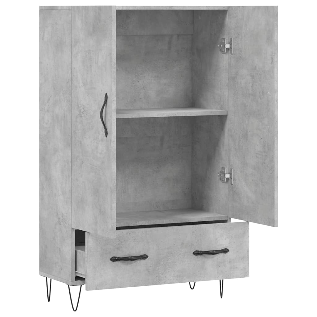 Credenza Grigio Cemento 69,5x31x115 cm in Legno Multistrato - homemem39