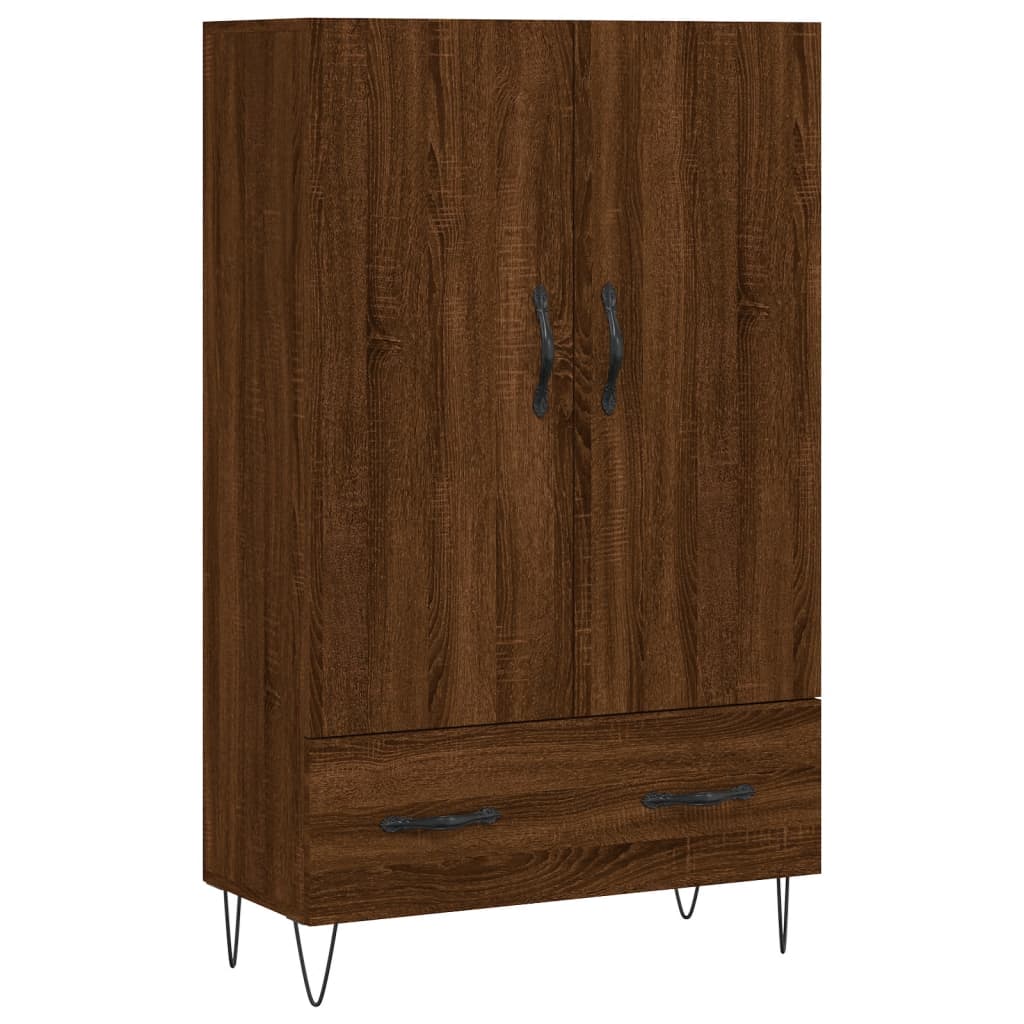 Credenza Rovere Marrone 69,5x31x115 cm in Legno Multistrato - homemem39