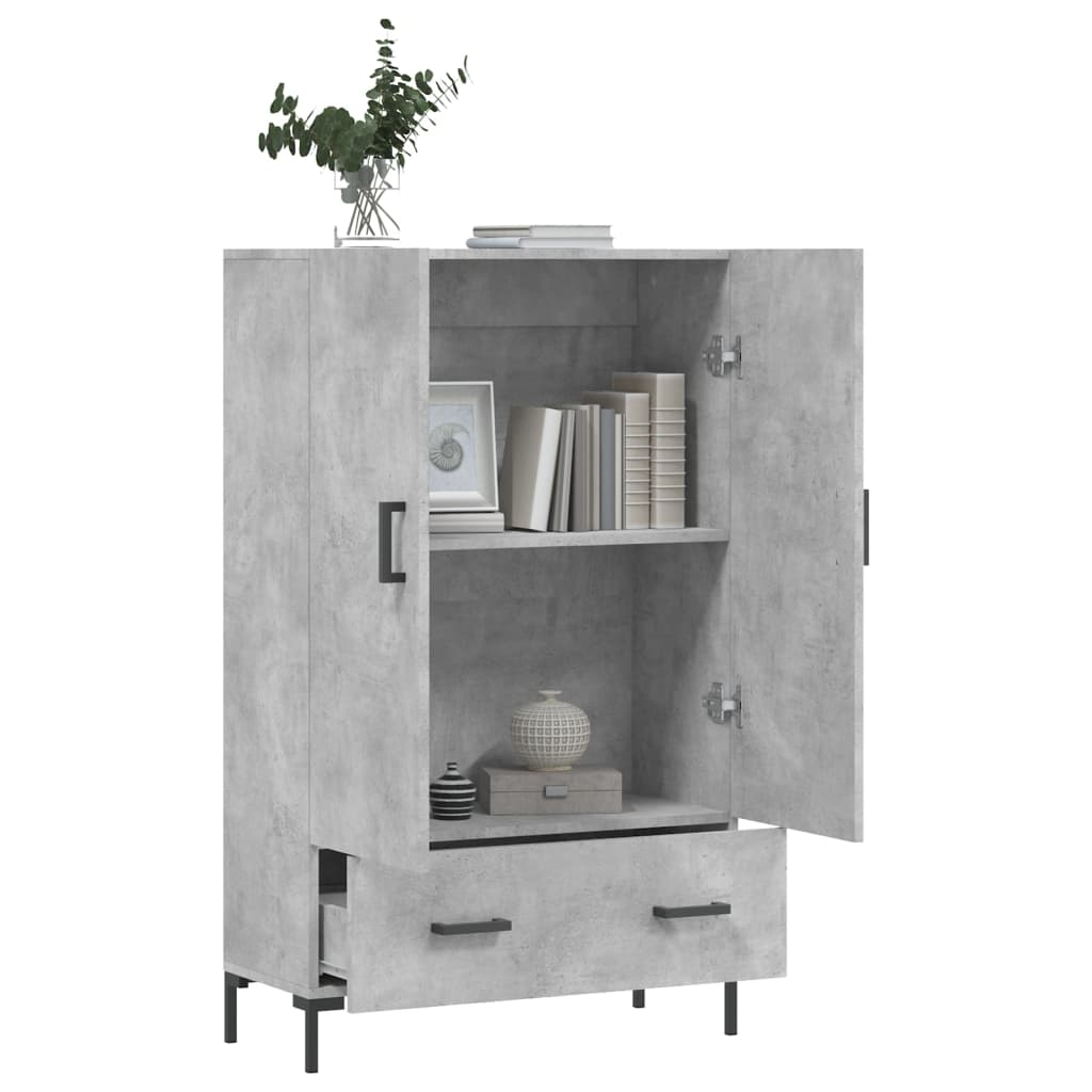 Credenza Grigio Cemento 69,5x31x115 cm in Legno Multistrato - homemem39