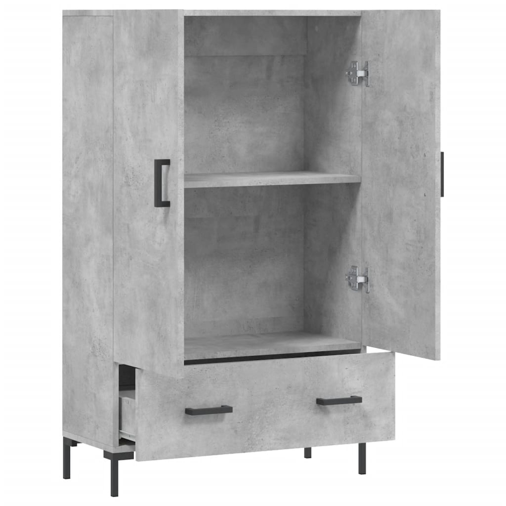 Credenza Grigio Cemento 69,5x31x115 cm in Legno Multistrato - homemem39