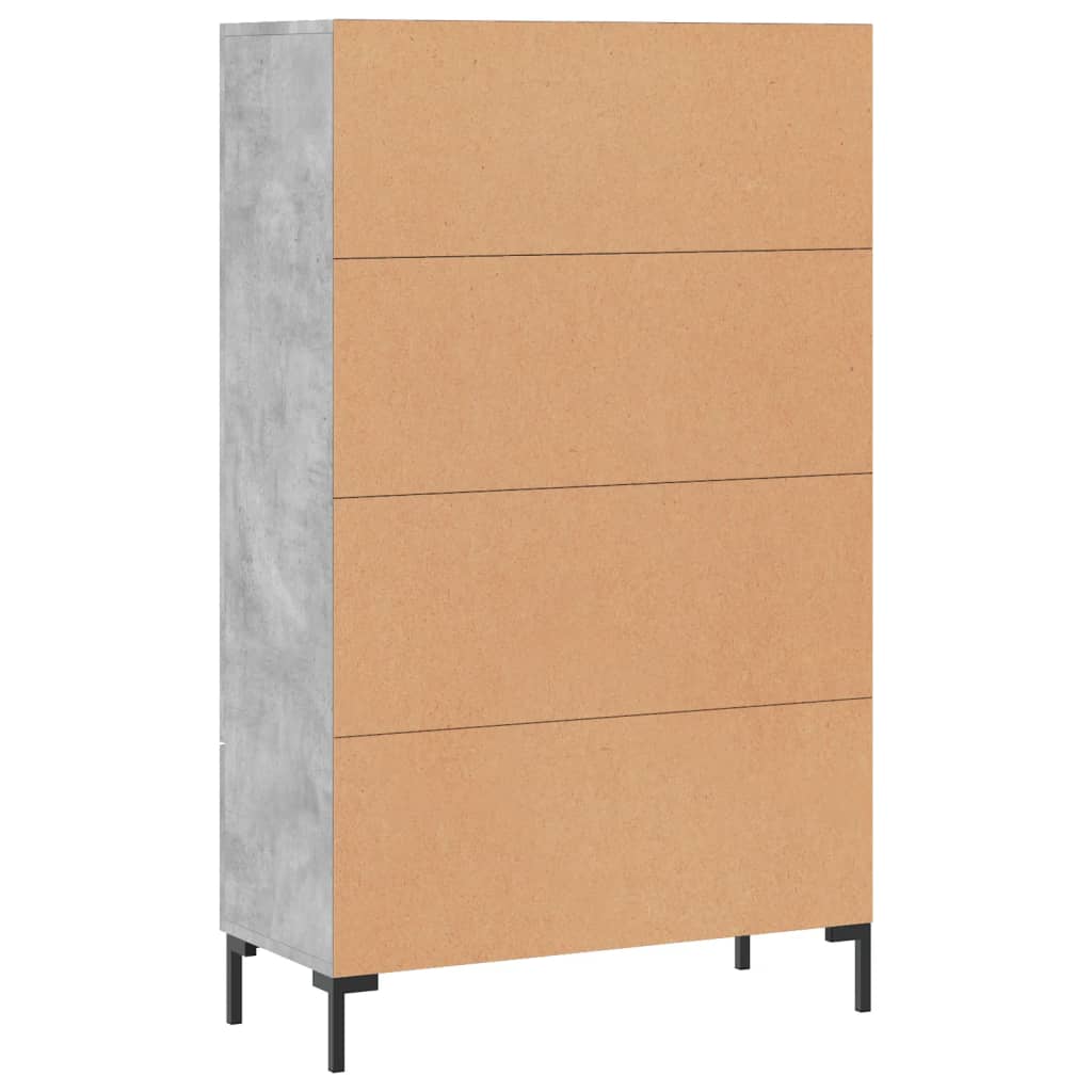 Credenza Grigio Cemento 69,5x31x115 cm in Legno Multistrato - homemem39