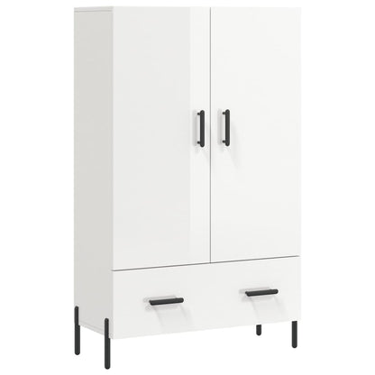 Credenza Bianco Lucido 69,5x31x115 cm in Legno Multistrato - homemem39