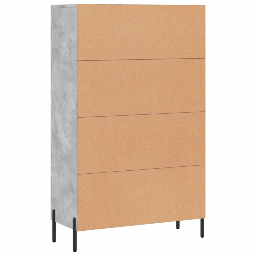 Credenza Grigio Cemento 69,5x31x115 cm in Legno Multistrato - homemem39