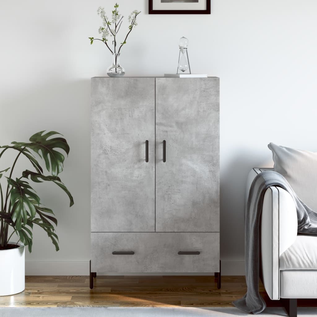 Credenza Grigio Cemento 69,5x31x115 cm in Legno Multistrato - homemem39