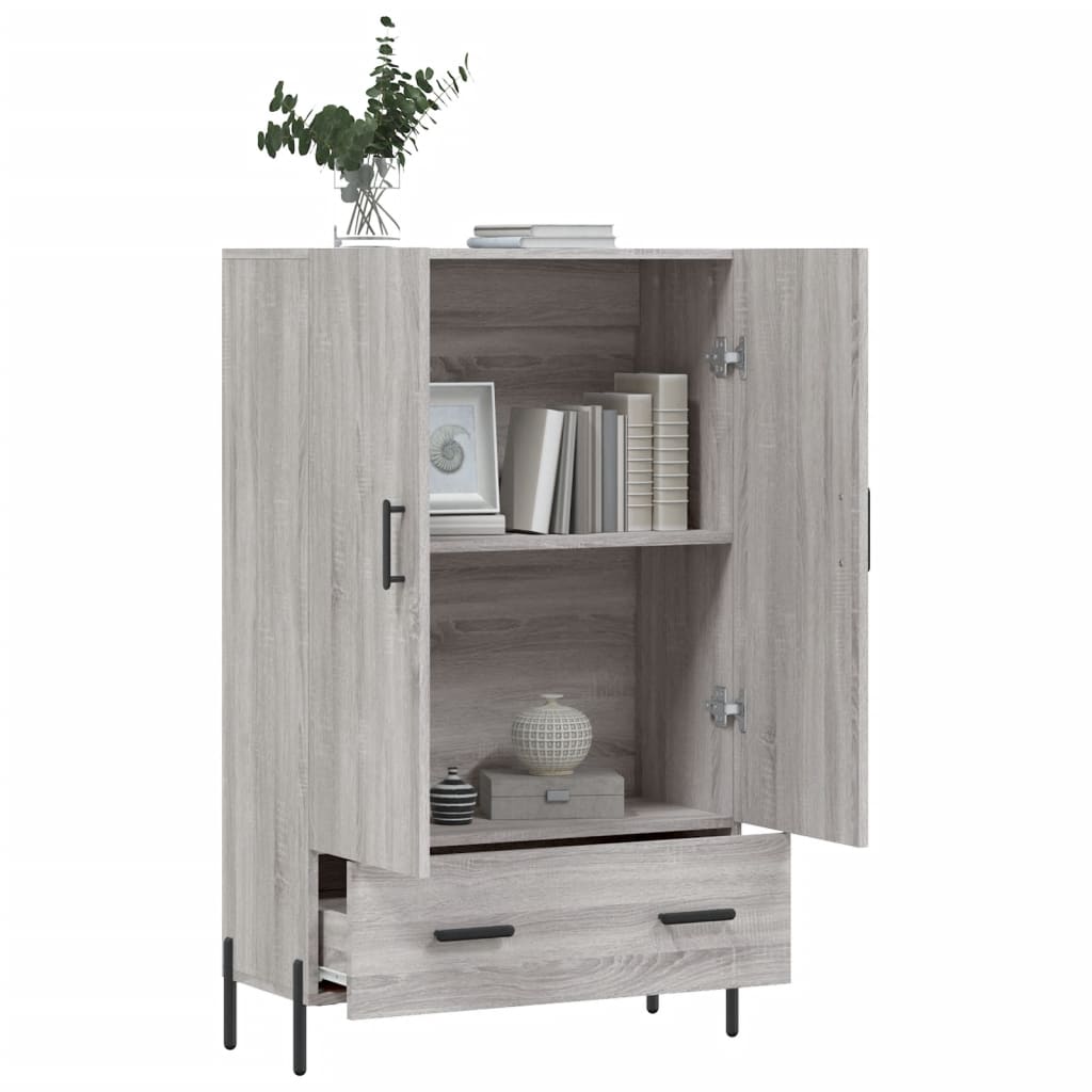 Credenza Grigio Sonoma 69,5x31x115 cm in Legno Multistrato - homemem39