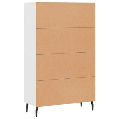 Credenza Bianca 69,5x31x115 cm in Legno Multistrato - homemem39