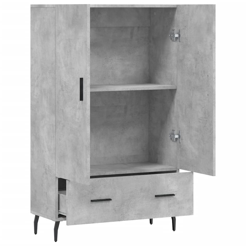 Credenza Grigio Cemento 69,5x31x115 cm in Legno Multistrato - homemem39