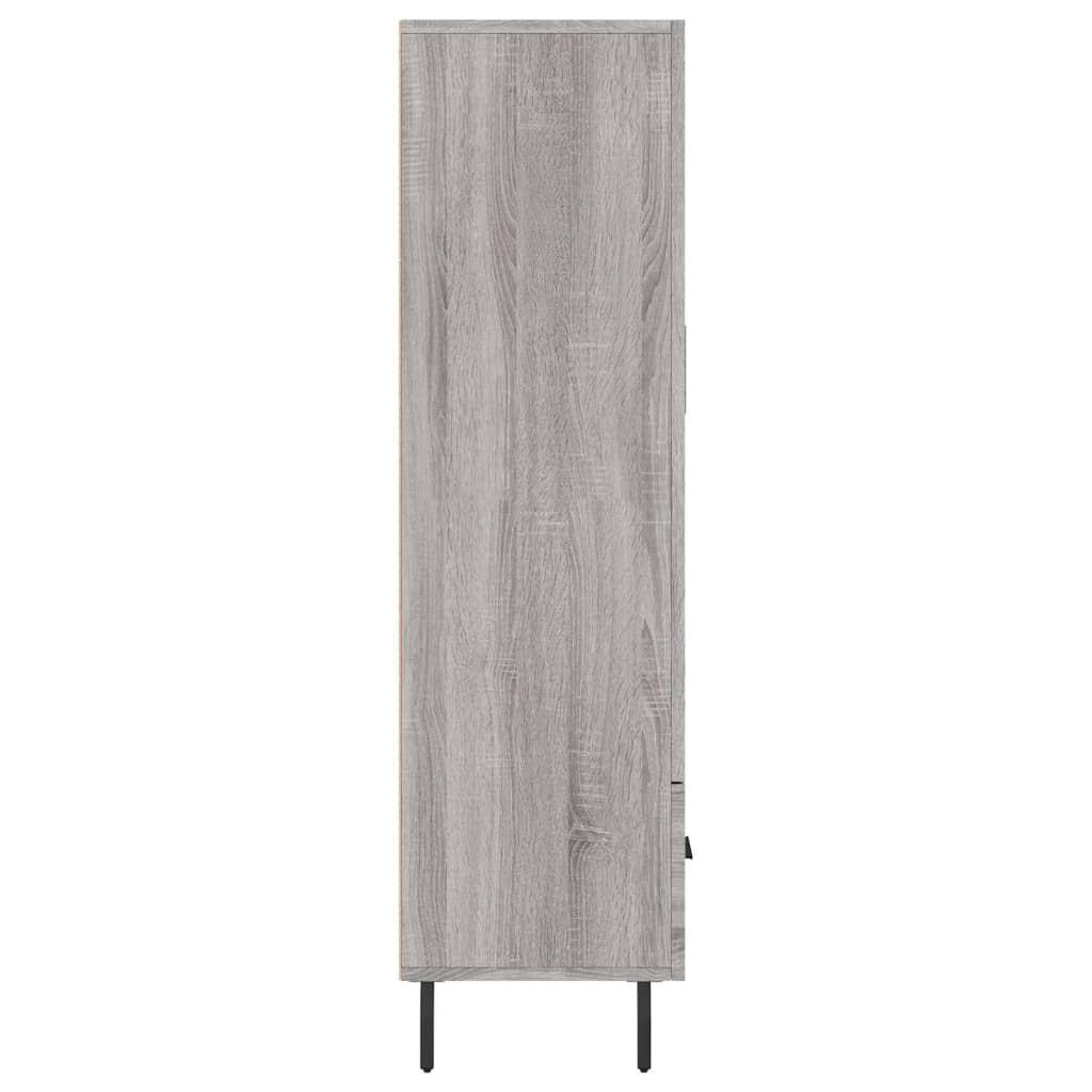 Credenza Grigio Sonoma 69,5x31x115 cm in Legno Multistrato - homemem39