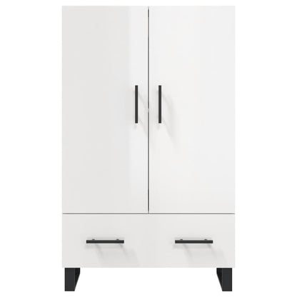 Credenza Bianco Lucido 69,5x31x115 cm in Legno Multistrato - homemem39