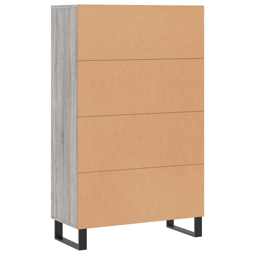 Credenza Grigio Sonoma 69,5x31x115 cm in Legno Multistrato - homemem39