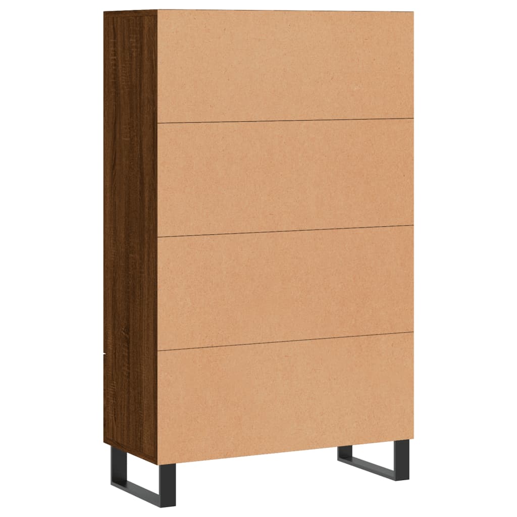 Credenza Rovere Marrone 69,5x31x115 cm in Legno Multistrato - homemem39