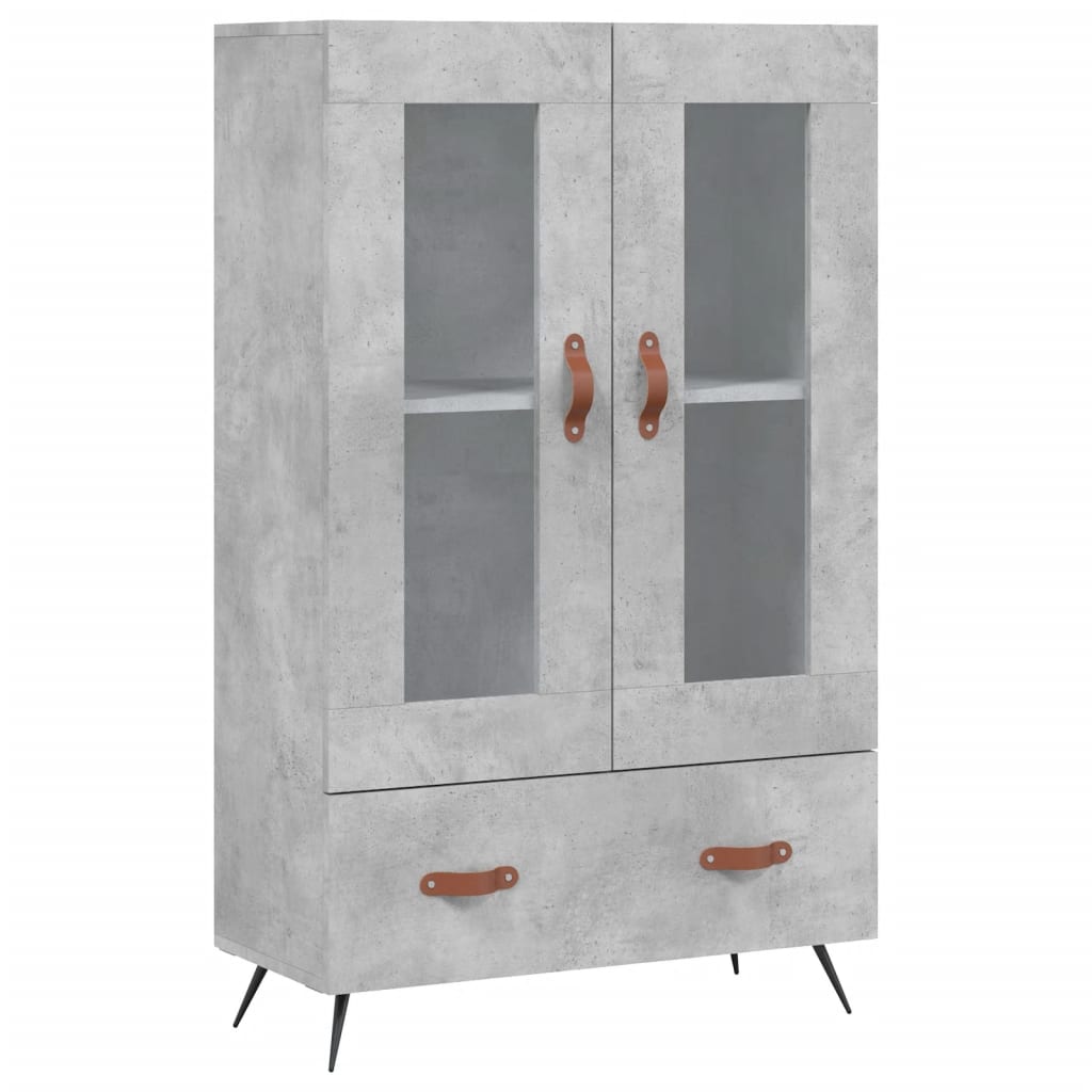 Credenza Grigio Cemento 69,5x31x115 cm in Legno Multistrato - homemem39