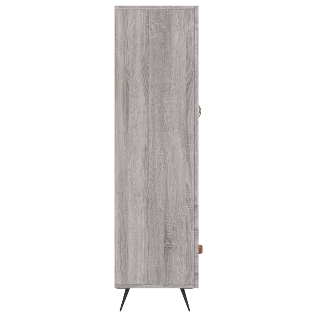 Credenza Grigio Sonoma 69,5x31x115 cm in Legno Multistrato - homemem39