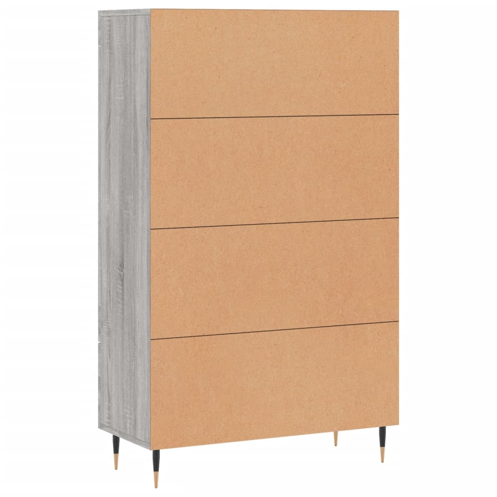 Credenza Grigio Sonoma 69,5x31x115 cm in Legno Multistrato - homemem39