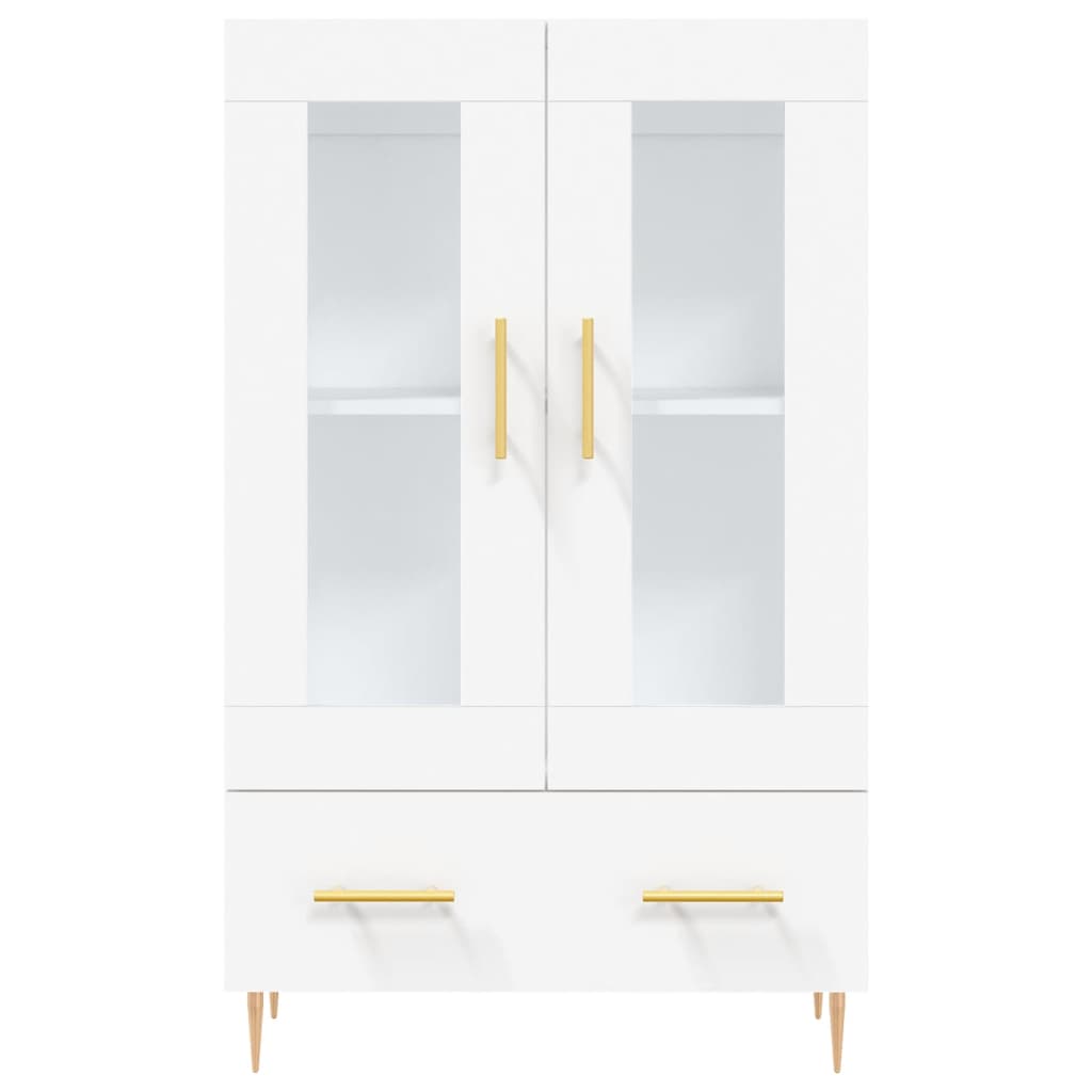 Credenza Bianca 69,5x31x115 cm in Legno Multistrato - homemem39