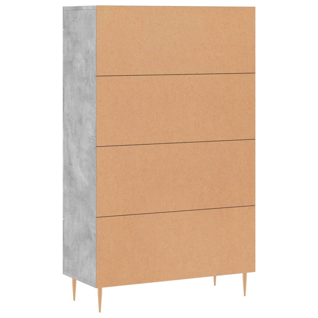 Credenza Grigio Cemento 69,5x31x115 cm in Legno Multistrato - homemem39