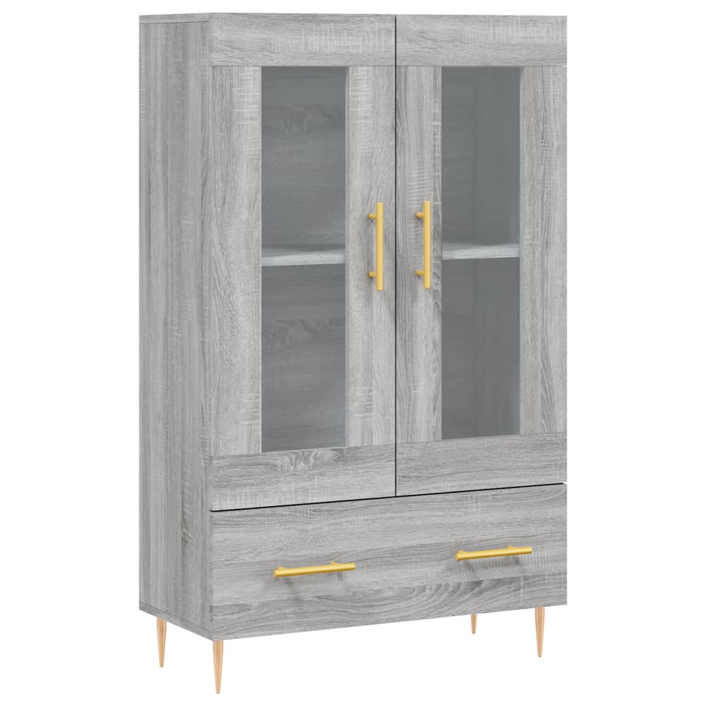 Credenza Grigio Sonoma 69,5x31x115 cm in Legno Multistrato - homemem39