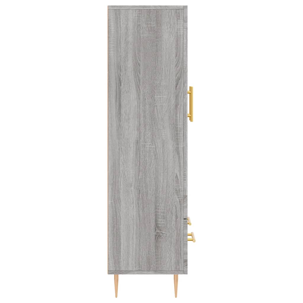 Credenza Grigio Sonoma 69,5x31x115 cm in Legno Multistrato - homemem39