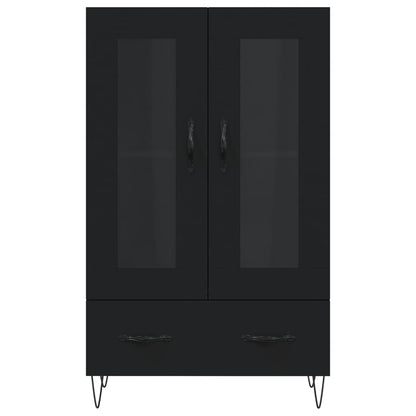 Credenza Nera 69,5x31x115 cm in Legno Multistrato - homemem39