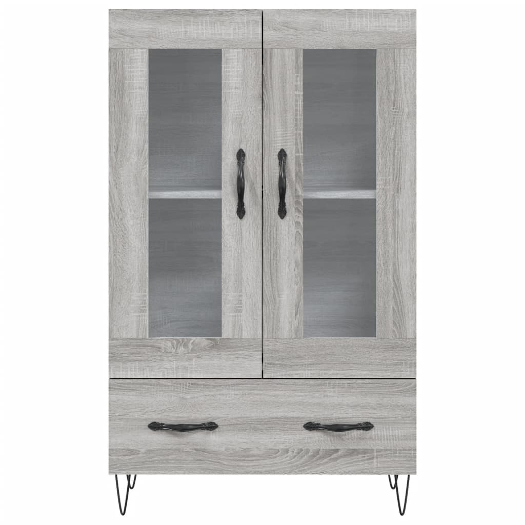 Credenza Grigio Sonoma 69,5x31x115 cm in Legno Multistrato - homemem39