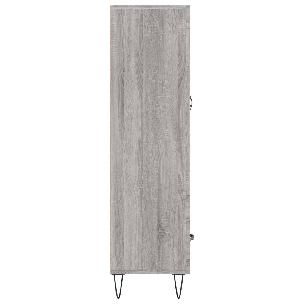 Credenza Grigio Sonoma 69,5x31x115 cm in Legno Multistrato - homemem39