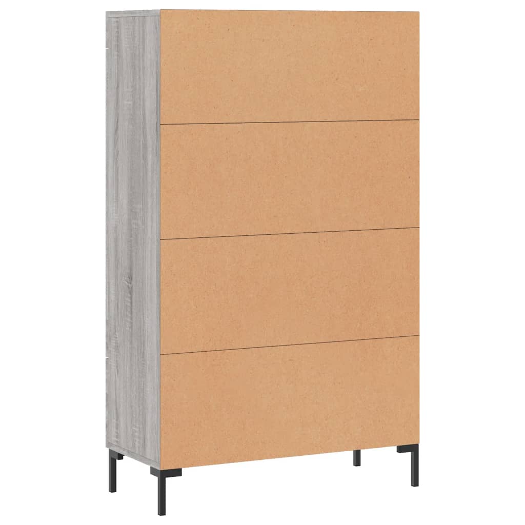 Credenza Grigio Sonoma 69,5x31x115 cm in Legno Multistrato - homemem39