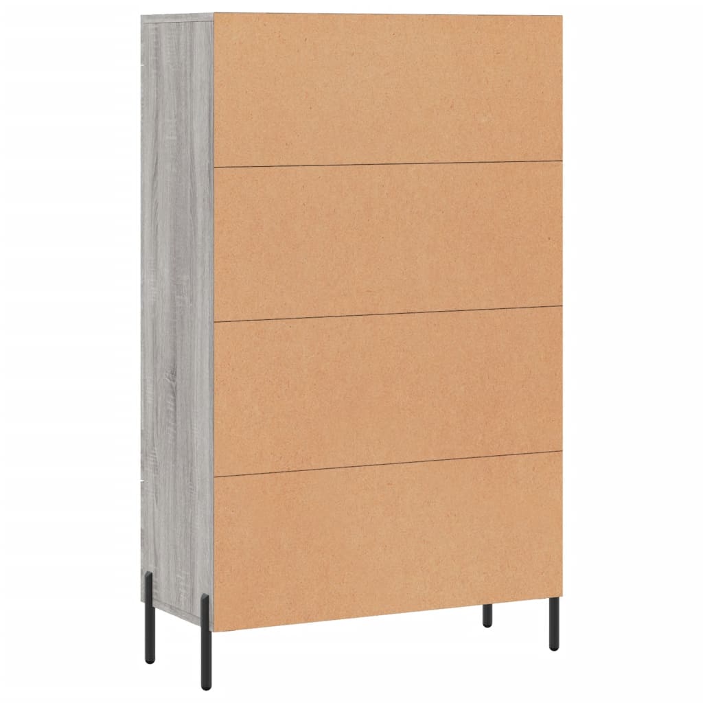 Credenza Grigio Sonoma 69,5x31x115 cm in Legno Multistrato - homemem39