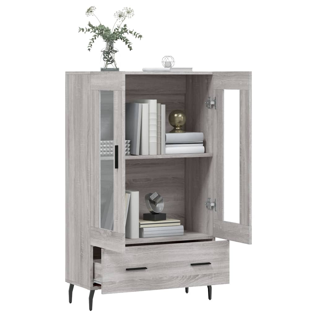 Credenza Grigio Sonoma 69,5x31x115 cm in Legno Multistrato - homemem39