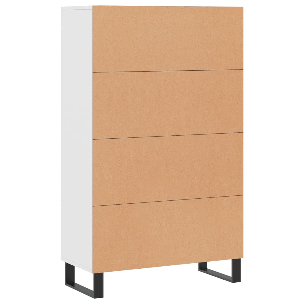 Credenza Bianca 69,5x31x115 cm in Legno Multistrato - homemem39