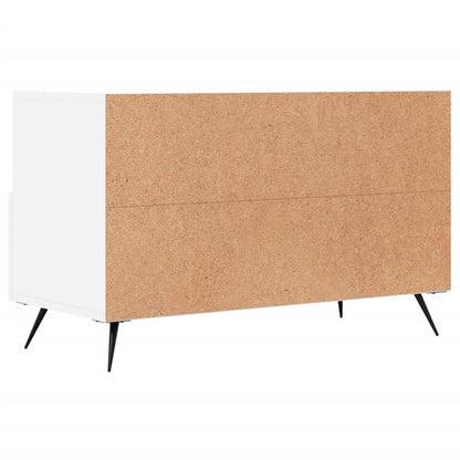 Mobile Porta TV Bianco 80x36x50 cm in Legno Multistrato - homemem39