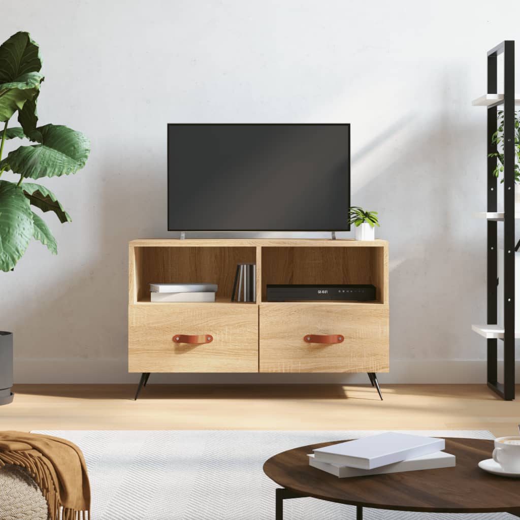 Mobile per TV Rovere Sonoma 80x36x50 cm Legno Multistrato - homemem39