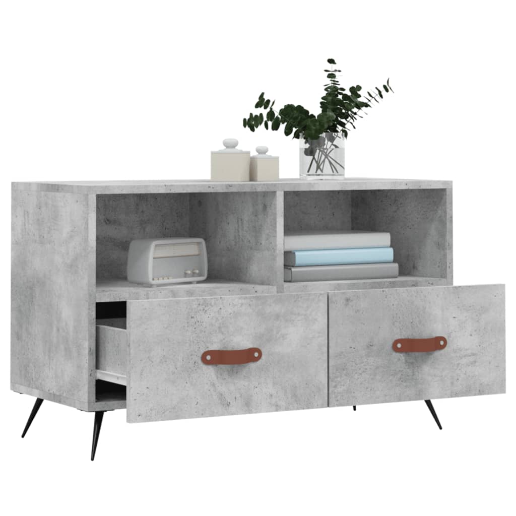 Mobile per TV Grigio Cemento 80x36x50 cm Legno Multistrato - homemem39