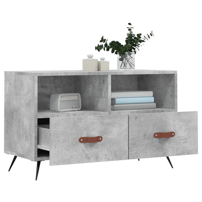 Mobile per TV Grigio Cemento 80x36x50 cm Legno Multistrato - homemem39