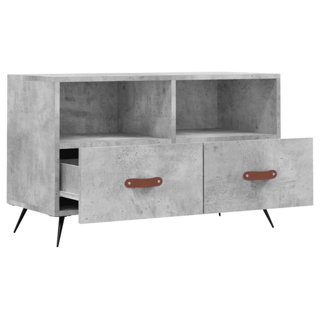 Mobile per TV Grigio Cemento 80x36x50 cm Legno Multistrato - homemem39