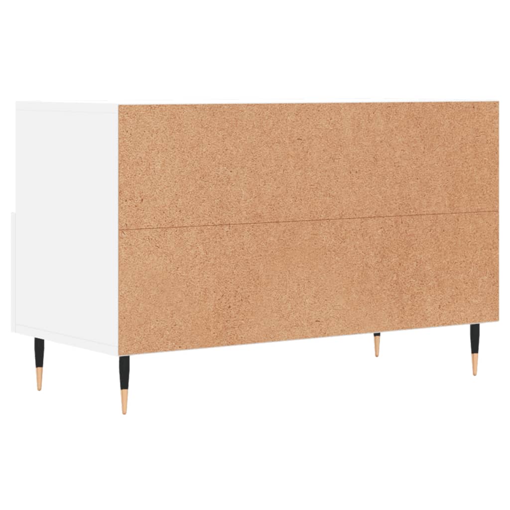 Mobile Porta TV Bianco 80x36x50 cm in Legno Multistrato - homemem39