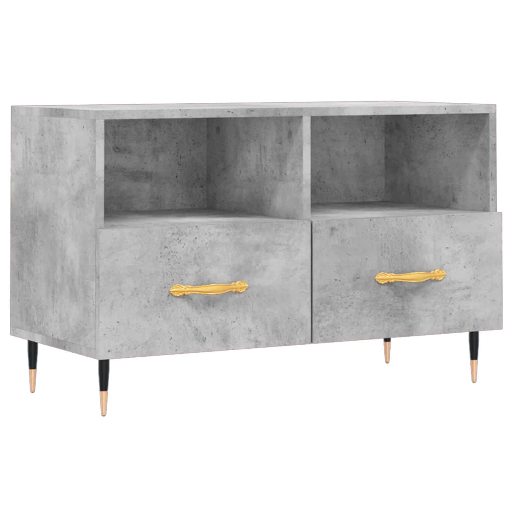 Mobile per TV Grigio Cemento 80x36x50 cm Legno Multistrato - homemem39