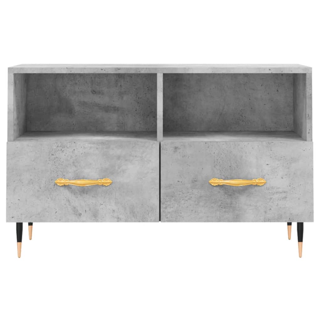 Mobile per TV Grigio Cemento 80x36x50 cm Legno Multistrato - homemem39