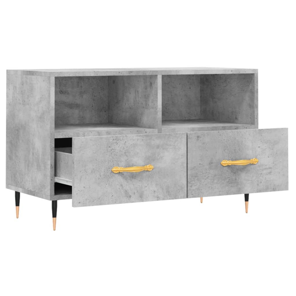 Mobile per TV Grigio Cemento 80x36x50 cm Legno Multistrato - homemem39