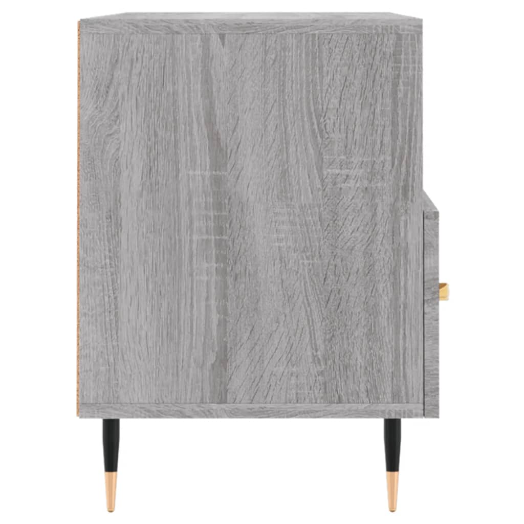 Mobile Porta TV Grigio Sonoma 80x36x50 cm in Legno Multistrato - homemem39