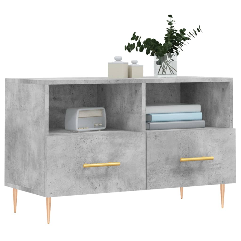 Mobile per TV Grigio Cemento 80x36x50 cm Legno Multistrato - homemem39