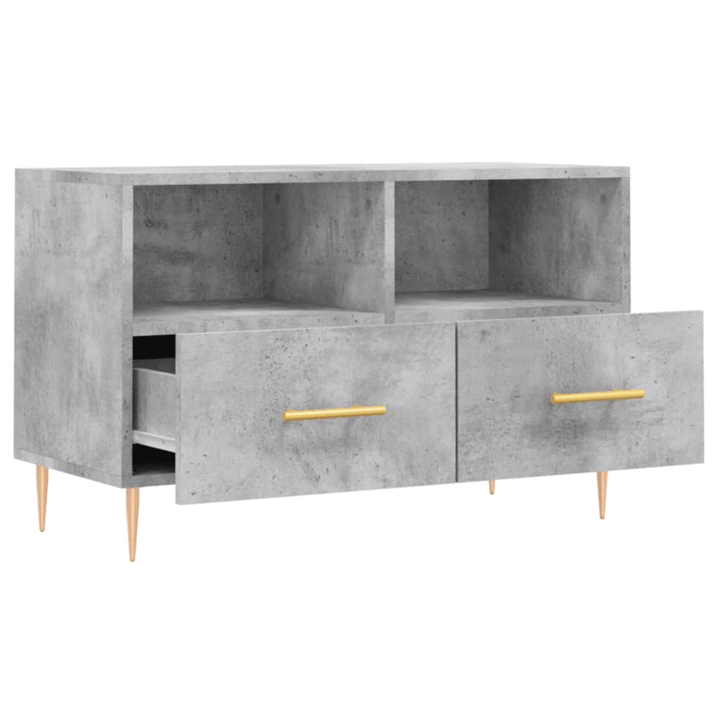 Mobile per TV Grigio Cemento 80x36x50 cm Legno Multistrato - homemem39