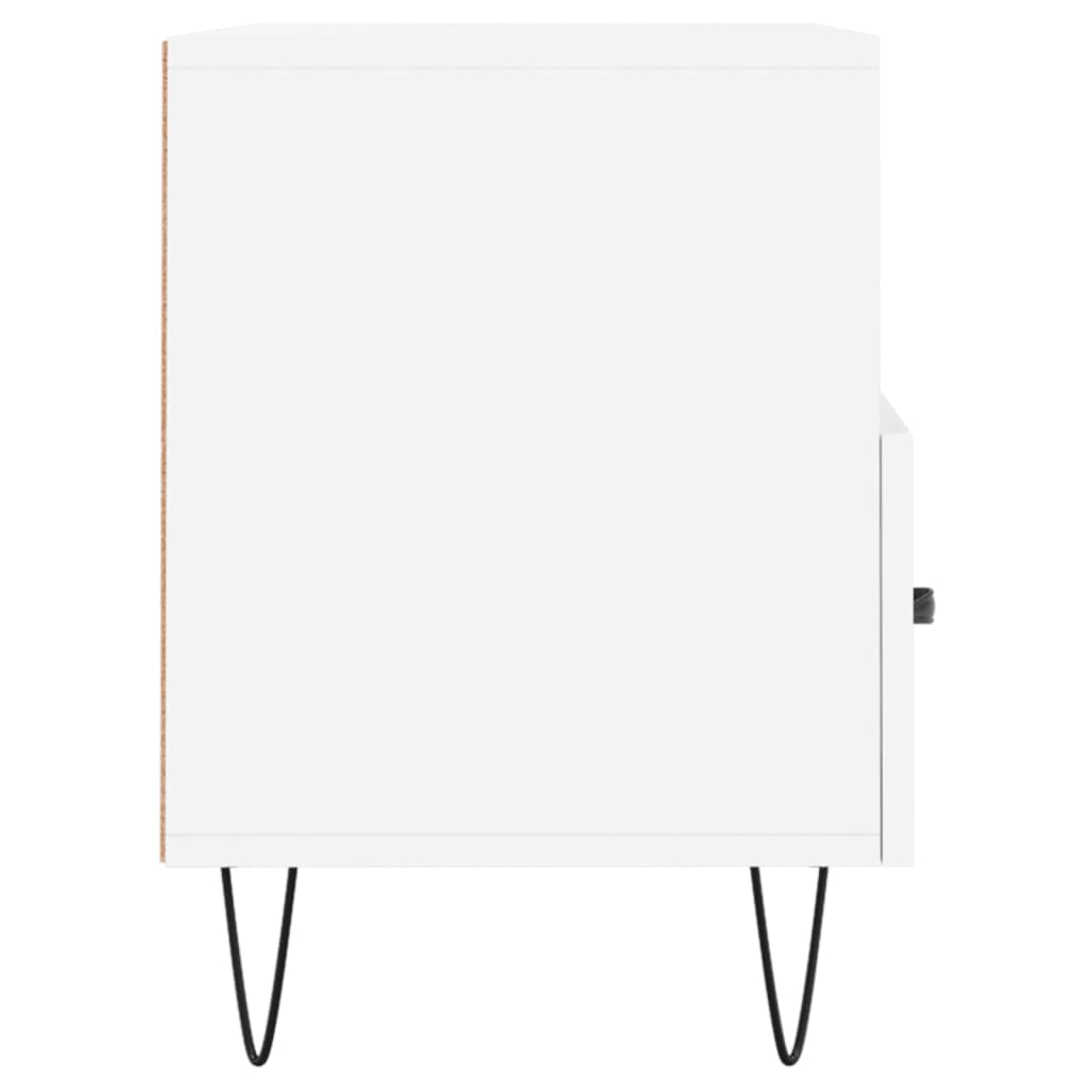 Mobile Porta TV Bianco 80x36x50 cm in Legno Multistrato - homemem39